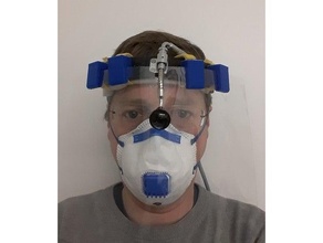 face shield clip fsc1 surgical headlight covid covid19 faceshield headlight surgical