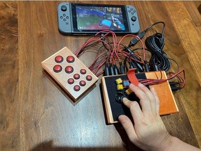 controller modificato nintendo interruttore self made pulsante gioco 3d print model - Mito3D