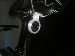saddle support garmin varia radar bike clamp 3d print model - Mito3D