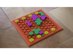 hexago boardgame boardgames game games 3d print model - Mito3D
