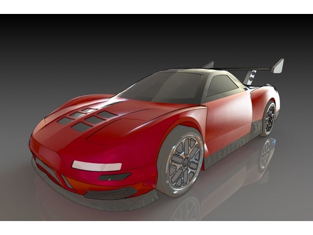 Honda nsx course voiture automobile automovil coche 3D print model - Mito3D