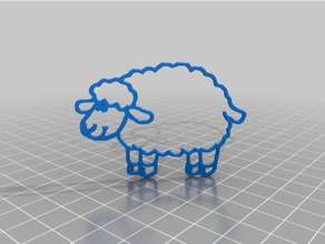 sheep 3d print model - Mito3D