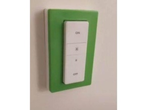 philips hue remote wall plate light switch phillips 3d print model - Mito3D