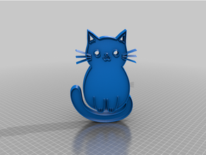 cat 25d art 3d print model - Mito3D