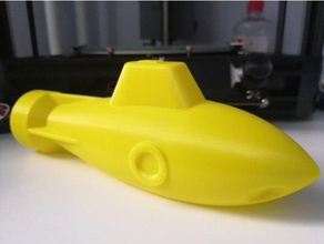 submarine toy fast easy print 3d print model - Mito3D