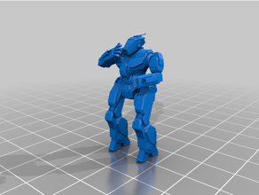 6mm mech named pointy bee 6l american mecha fighttech stompyrobots 3d print model - Mito3D