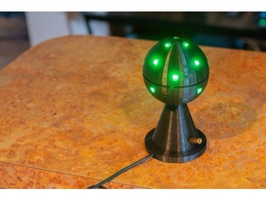 LED lampe balise bureau table nuit programmable arduino contrôlé ws2812b 3d print model - Mito3D