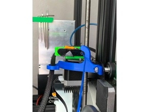 filamento cable guía rail crealidad ender 3 Pro administración 3d print model - Mito3D