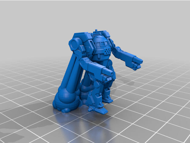 6mm mech named short bow updated american mecha fighttech stompyrobots 3D print model - Mito3D