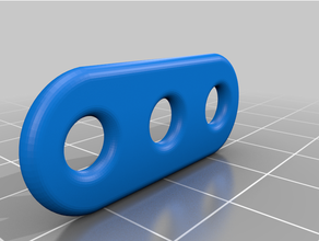 cámping tienda cuerda cierre guyline tensor bloquear 3 agujeros accesorio 3d print model - Mito3D