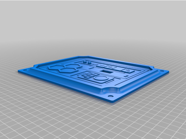 stella guerre parete pannello luce interruttore copertina guaina 3D print model - Mito3D