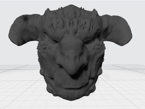 demonic orc deamon decoration dragons dungeon dungeons fantasy lord rings magic gathering monster pathfinder warhammer witchcraft 3d print model - Mito3D