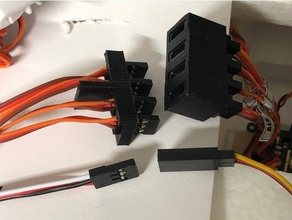 rc servo multi connector hızlı bağlanmak fiş bağlayıcı Connec 3d print model - Mito3D