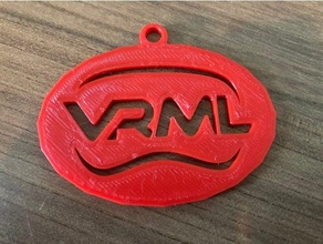 vrml portachiavi eco vr virtuale realtà 3d print model - Mito3D