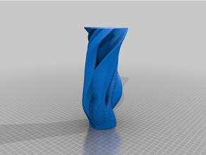 screw - chaos collection vase 7 amorphous loft poly math movement moving organic pixel pixelated spiral mode voxel voxelated voxelized 3d print model - Mito3D