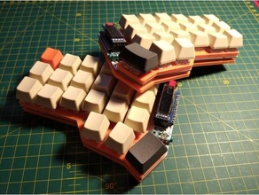chifre crkbd Dividido teclado pratos 3d print model - Mito3D