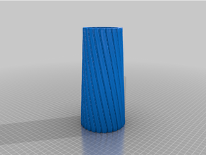 leaning tower pencil holder - chaos collection vase 8 3d print model - Mito3D