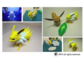 Pokemon jolteon evolutivo calcolo anycubic i3 mega eevee eeveeluzione Lavori solidi 3d print model - Mito3D