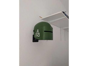 helm wall mount helmet hook 3d print model - Mito3D