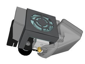 gerichtet Luft Leitung Ender 3 40x40mm Kühlung Ventilator Anhang Realität ender3 Profi 3d print model - Mito3D