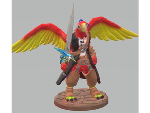 pa'ratxi ranger hummingbird sword dungeons dragons 3d print model - Mito3D