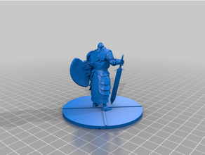 perseguidor Sombrio almas armaduras mochila borda jogos fantasia cavaleiro miniatura escudo 3d print model - Mito3D