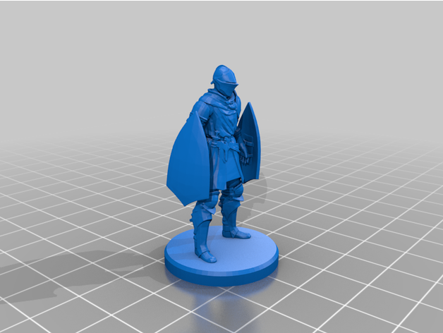 élite Caballero doble proteger oscuro almas 3D print model - Mito3D