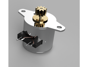 componentes modelo paso motor k976mini 3d print model - Mito3D