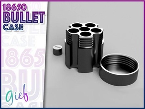 18650 bullet case battery 3d print model - Mito3D