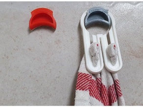 towel ring hook 3d print model - Mito3D