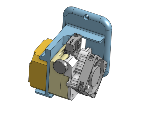 titán aero montar x carriage mk4 anycubic i3 mega directo manejar extrusora e3d titan 3D print model - Mito3D