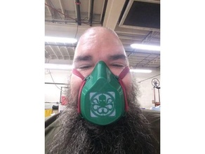 hydre Montana masque casquette coronavirus visage covid 19 3d print model - Mito3D