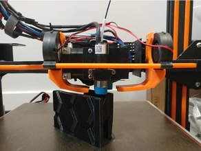 cr 10 Hemera monter renversé double 5050 5010 cr10 cr10s e3d hotend v6 terminus 3d print model - Mito3D