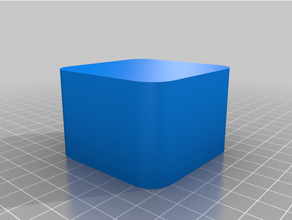 cube 60x60x40 arrondi coins 3d print model - Mito3D