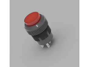 Composants modèle pousser LED bouton r16 503ad 16mm 3d print model - Mito3D