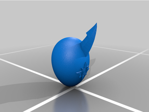 digi egg coraggio 3d print model - Mito3D