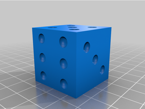calibration dice 3d print model - Mito3D