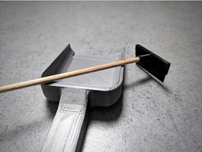 poop shovel & spatula cage set clean easy rat rodent small tool 3d print model - Mito3D