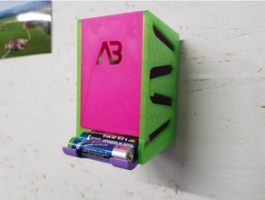 batteria dispenser aaa micro v2 batterypender batterie titolare supporto 3d print model - Mito3D