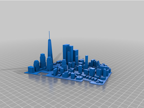 manhattan project city cityscape york 3d print model - Mito3D