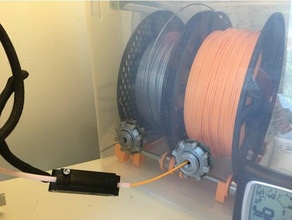 ultimate spool holder dry box - hex head bolt version drybox filament 3d print model - Mito3D