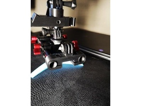 Go Pro 15mm rail monter 3d print model - Mito3D