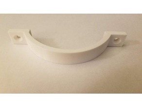 semplice maniglia supporti porta cassetto 3d print model - Mito3D