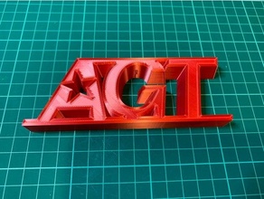 america's talent logo - agt tv series 3d print model - Mito3D