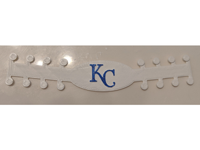 Kansas città reali orecchio risparmiatore covid 19 maschera kc maggiore lega baseball mlb chirurgico sollievo 3d print model - Mito3D
