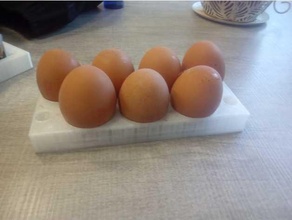 ikea frostig egg tray bandeja huevos eggs fridge frigorfico huevera nevera refrigerador 3d print model - Mito3D