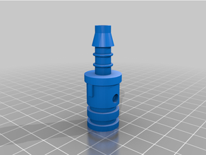 whale babyfoot hose fitting 3d print model - Mito3D