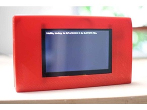 frambuesa pi pantalla caso funda monitor lcd oled 3 3d print model - Mito3D