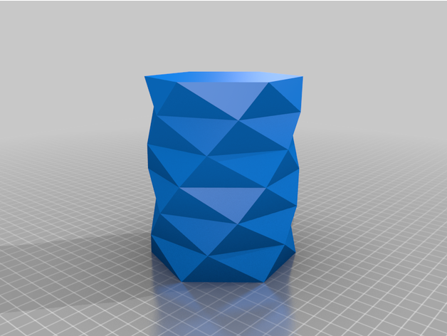 torcido vaso arte legal hexa 3D print model - Mito3D