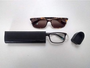 óculos caso bainha dimensionado Óculos suporte oculos escuros caixa 3d print model - Mito3D